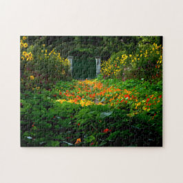 Quebra-cabeça Jardim de Monet, Giverny, França no outono