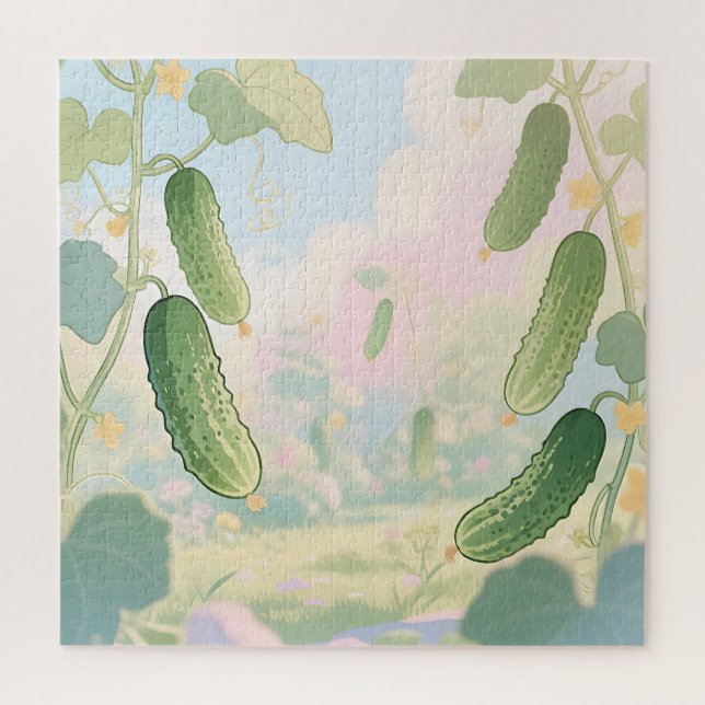 Quebra-cabeça Jardim de Pepino Caprichoso (Vertical)