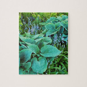 Quebra-cabeça Jardim de plantas com enxerto verde