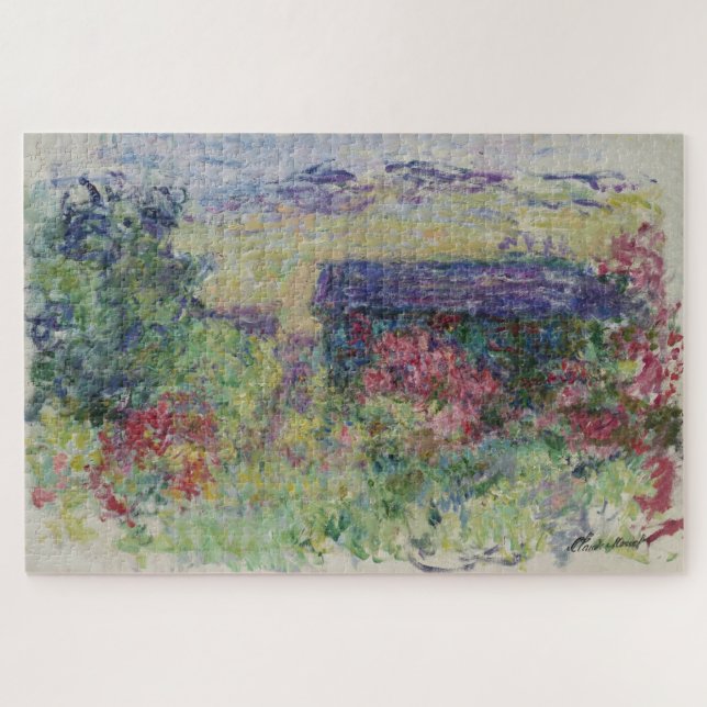 Quebra-cabeça Jardim de Rosas de Claude Monet (Horizontal)