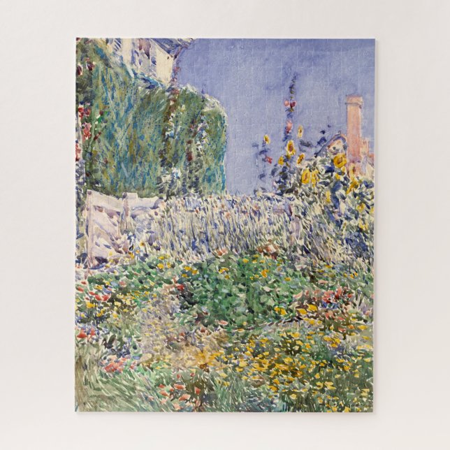 Quebra-cabeça Jardim de Thaxter por Childe Hassam (Vertical)