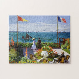 Quebra-cabeça Jardim em Sainte-Adresse, Claude Monet 1867