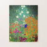 Quebra-cabeça Jardim Flor Gustav Klimt<br><div class="desc">Quebra-cabeça com a pintura a óleo do Jardim Flor de Gustav Klimt (1906). Um belo jardim de flores roxas,  vermelhas,  brancas,  azuis e laranja. Um presente de excelente para fãs de Arte Nouveau e de Arte Austríaca.</div>