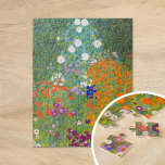 Quebra-cabeça Jardim Flor | Gustav Klimt<br><div class="desc">Jardim Flor (1905-1907) do artista austríaco Gustav Klimt. A pintura de arte original é óleo na canvas com uma paisagem abstrato brilhante de flores coloridas. Use as ferramentas de design para adicionar texto personalizado ou personalizar a imagem.</div>