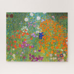 Quebra-cabeça Jardim Flor por Gustav Klimt<br><div class="desc">Visite minha loja para ver design mais interessante e mais opções de cores.
=> zazzle.com/colorfulworld*</div>