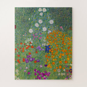 Quebra-cabeça Jardim Flor por Gustav Klimt
