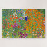 Quebra-cabeça Jardim Flor por Gustav Klimt<br><div class="desc">Visite minha loja para ver design mais interessante e mais opções de cores.
=> zazzle.com/colorfulworld*</div>