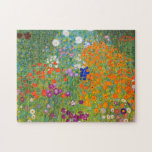 Quebra-cabeça Jardim Flor por Gustav Klimt<br><div class="desc">Visite minha loja para ver design mais interessante e mais opções de cores.
=> zazzle.com/colorfulworld*</div>