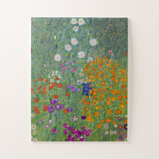 Quebra-cabeça Jardim Flor por Gustav Klimt