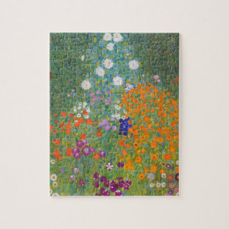 Quebra-cabeça Jardim Flor por Gustav Klimt