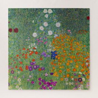 Quebra-cabeça Jardim Flor por Gustav Klimt