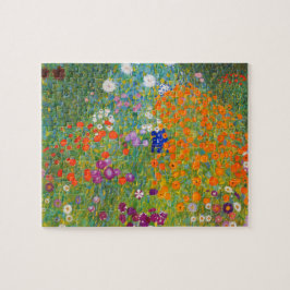 Quebra-cabeça Jardim Flor por Gustav Klimt