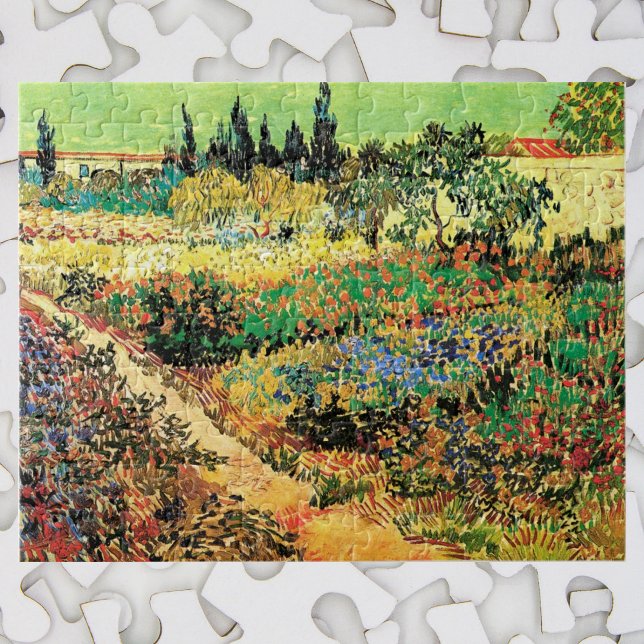 Quebra-cabeça Jardim Florido com Caminho de Vincent van Gogh (Criador carregado)