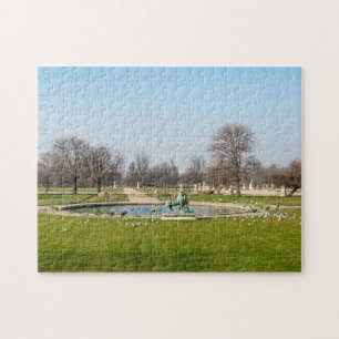 Quebra-cabeça Jardin des Tuileries in Winter - Paris