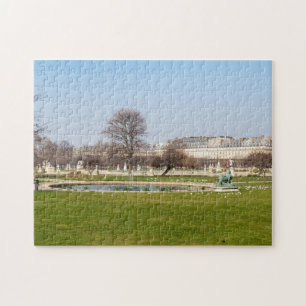 Quebra-cabeça Jardin des Tuileries in Winter - Paris
