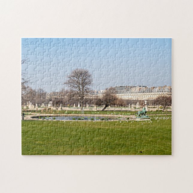 Quebra-cabeça Jardin des Tuileries in Winter - Paris (Horizontal)