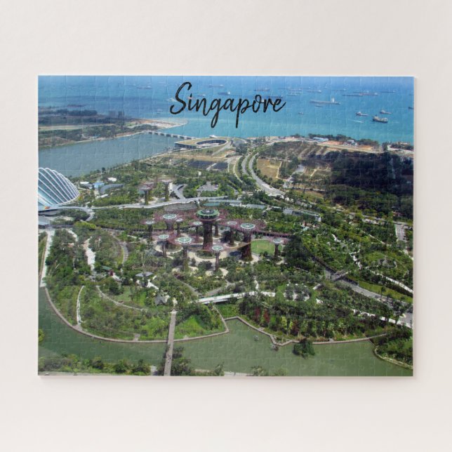 Quebra-cabeça jardins da baía de singapura (Horizontal)