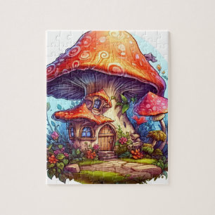 Quebra-cabeça Jardins Flores Gnomos Encantados