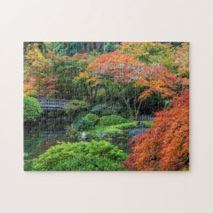 Quebra-cabeça Jardins Japoneses no Outono em Portland, Oregon 3