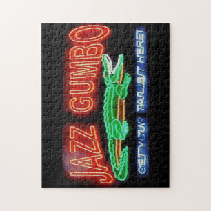 Quebra-cabeça Jazz Fest Abstract  Gator Musical Instraments