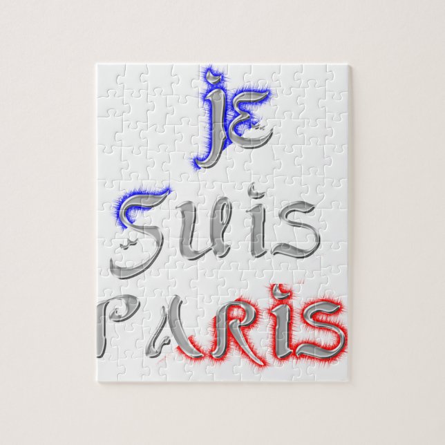 Quebra-cabeça Je Suis Paris Eu amo Paris (Vertical)