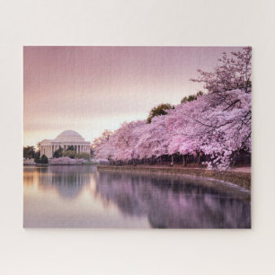Quebra-cabeça Jefferson Memorial em Primavera