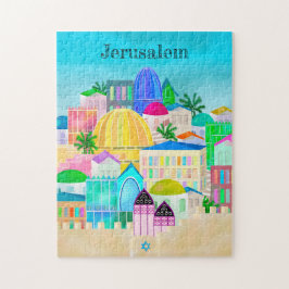 Quebra-cabeça Jerusalém Israel Poster de viagens