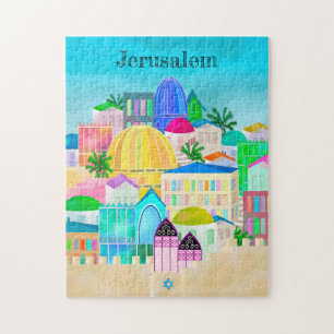 Quebra-cabeça Jerusalém Israel Poster de viagens