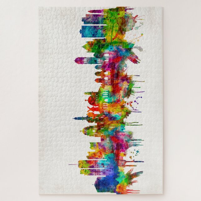 Quebra-cabeça Jerusalém Israel Skyline (Vertical)