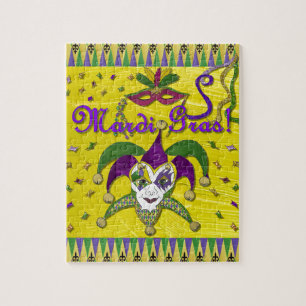 Quebra-cabeça Jester Mask Mardi Gras Harlequin