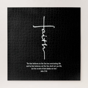 Quebra-cabeça Jesus ama Faith Cross Christian Jesus Faith Deus