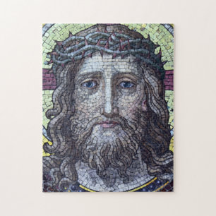 Quebra-cabeça Jesus Christus, Vintage Mosaico, Bíblia Santa / C