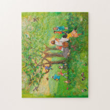 Jesus Compartilha comunhão com crianças Quebra-cab