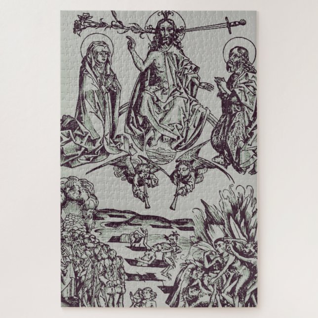 Quebra-cabeça Jesus Cristo é o juiz do universo (Vertical)