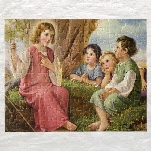 Quebra-cabeça Jesus Cristo Ensinando Crianças, Religião Antiga (Criador carregado)
