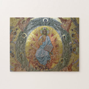Quebra-cabeça Jesus Cristo Pantocrador Senhor de Todos Ícone Ort