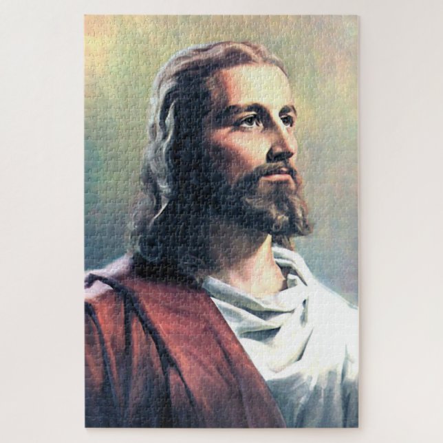 Quebra-cabeça Jesus Cristo Salvador Deus Filho Religião Fé (Vertical)