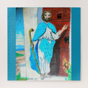 Quebra-cabeça JESUS IS KNOCKING AT THE DOOR jigsaw puzzle