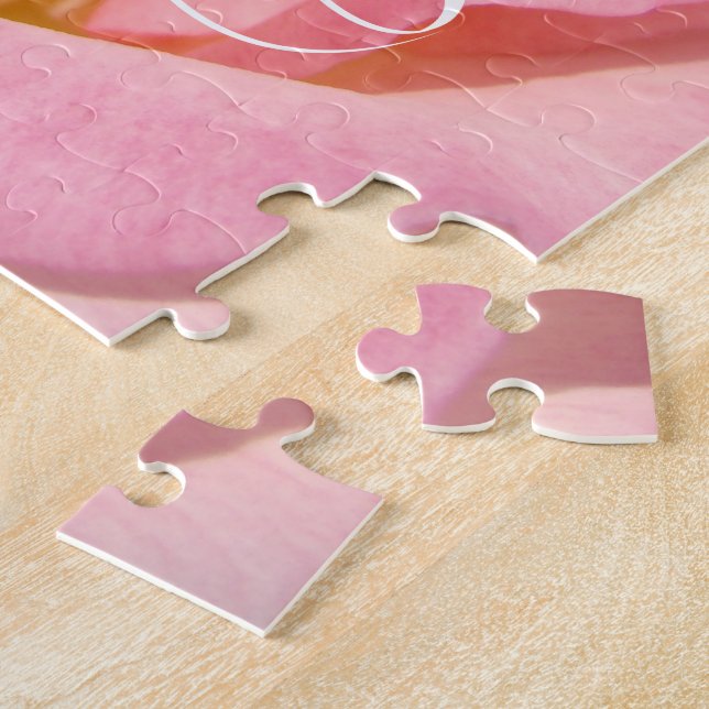 Quebra-cabeça Jesus Me Infinity Puzzle presentes Rosa Flor (Lateral)