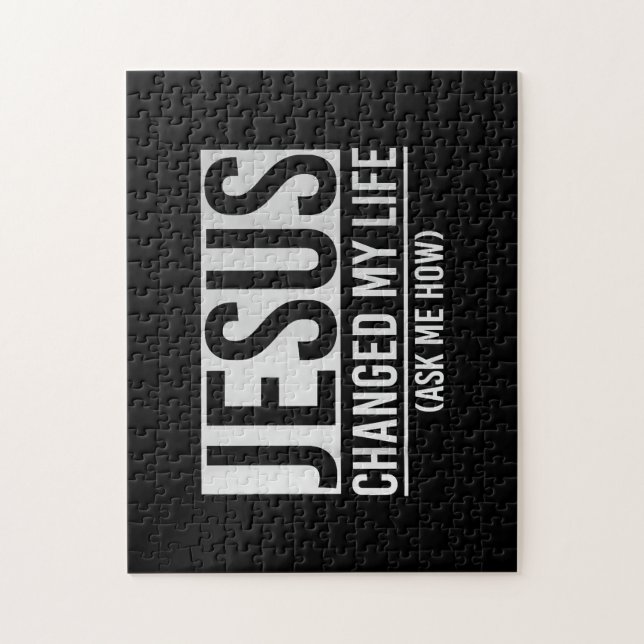 Quebra-cabeça Jesus Mudou A Minha Vida Pergunte-Me Como Jesus (Vertical)