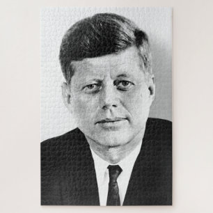 Quebra-cabeça JFK John F. Kennedy Black & White