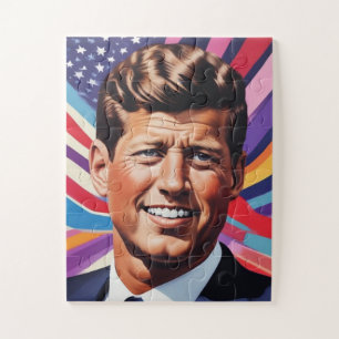 Quebra-cabeça JFK John F. Kennedy Inspiração Motivacional