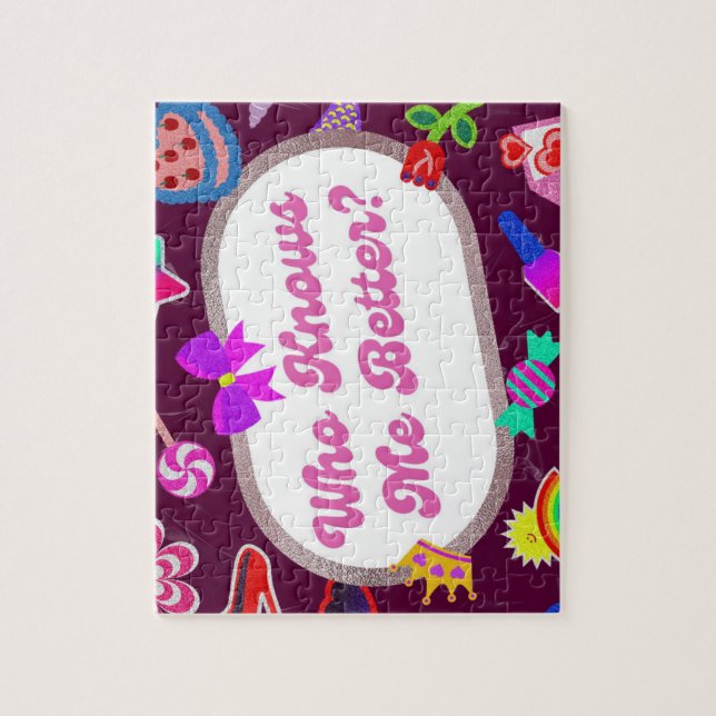 Quebra-cabeça Jigsaw Puzzles – Cute Retro Typography Design for  (Vertical)