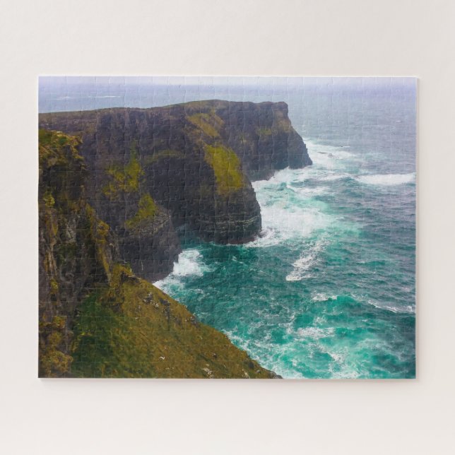 Quebra-cabeça Jigsaws Cliff de Moher Ireland. (Horizontal)