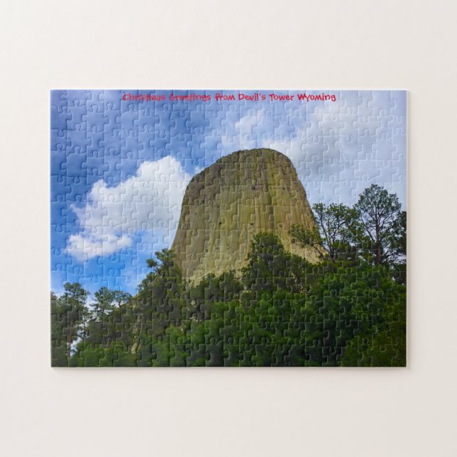 Quebra-cabeça Jigsaws Devils Tower Wyoming EUA. Jogo Quebra-Cabe (Horizontal)