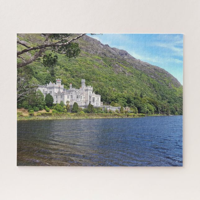 Quebra-cabeça Jigsaws Kylemore Abbey Irlanda. (Horizontal)