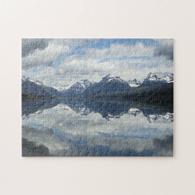 Quebra-cabeça Jigsaws Lago McDonald Montana. (Horizontal)