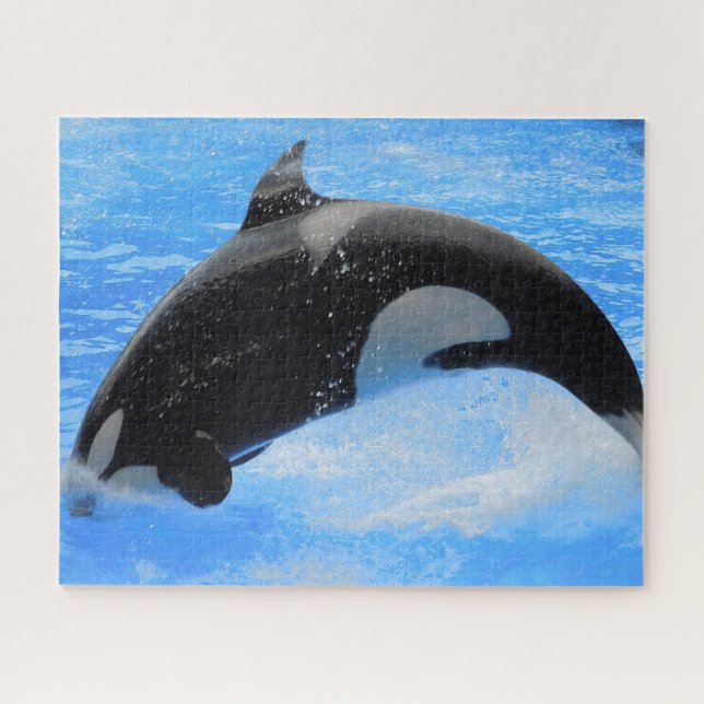 Quebra-cabeça Jigsaws Orcas ou Baleias Assassinas (Horizontal)