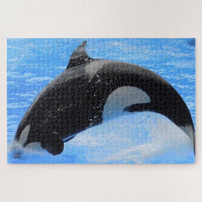 Quebra-cabeça Jigsaws Orcas ou Baleias Assassinas (Horizontal)