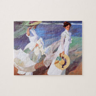 Quebra-cabeça Joaquin Sorolla Women Walking Beach